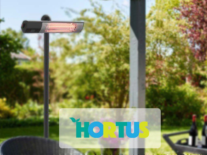 HORTUS grzejnik tarasowy w ogrodzie