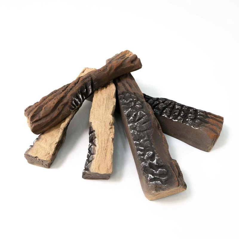 Drewno Ceramiczne 5 szt. | ScandiFlames | Akcesoria kominkowe bioetanolu | Drewniany