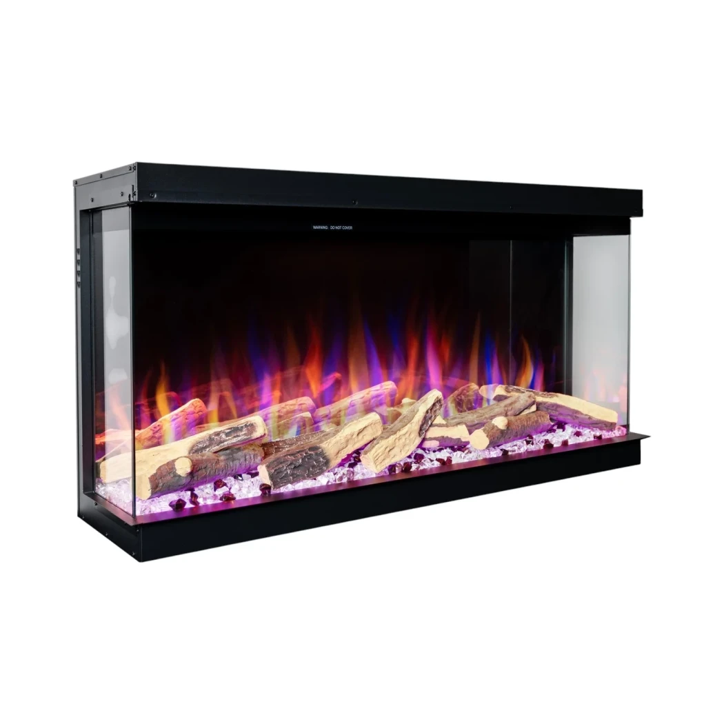 Aflamo Superb 40 Kominek Elektryczny – Wk?ad Trójstronny, P?omie? LED, 5 Kolorów, 1,5 kW Ogrzewanie