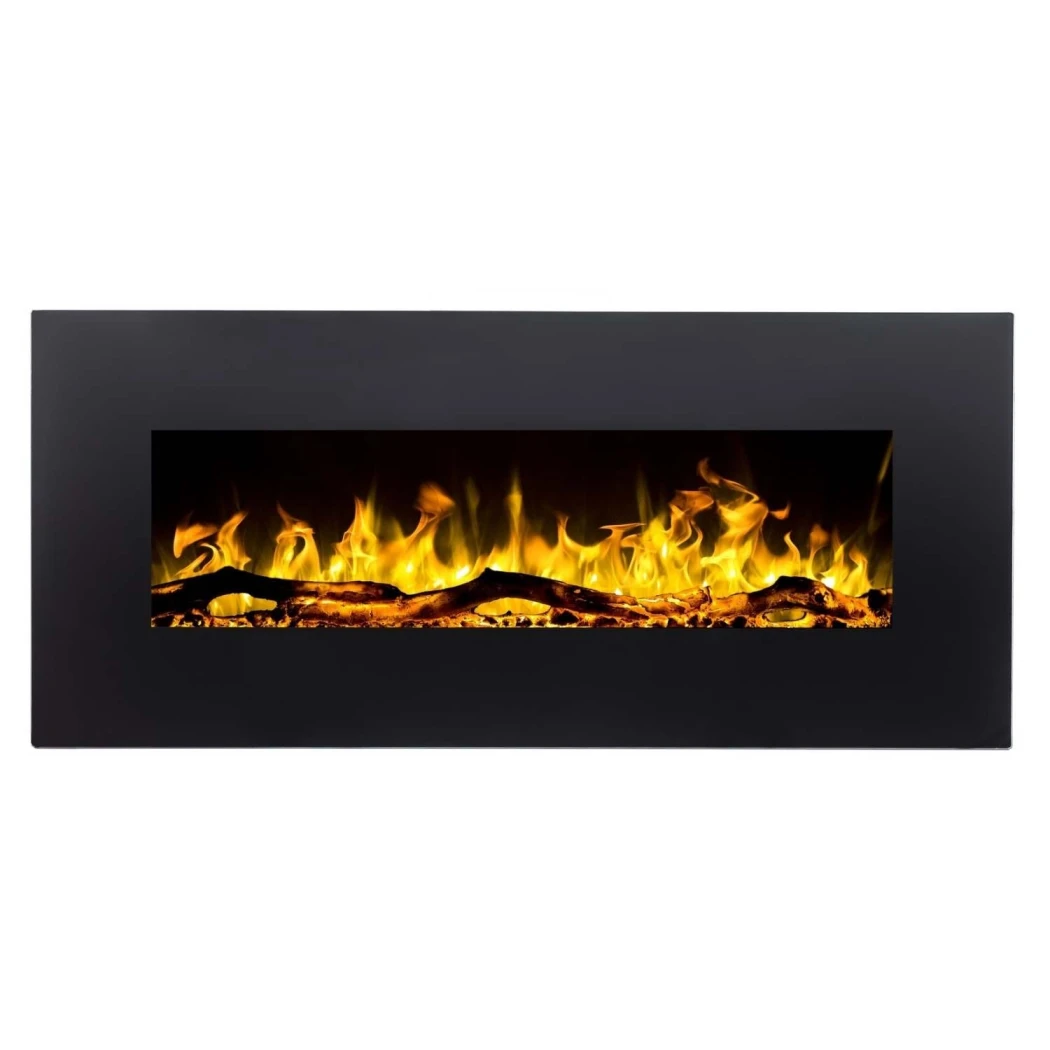 Aflamo Albion 110 cm Czarny Kominek Elektryczny – ?cienny LED, 0,75–1,5 kW Ogrzewanie