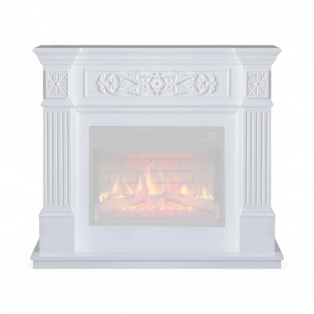 ArtiFlame Toscana Mantel – Bia?y | Tylko Rama | Wolnostoj?cy przy p?askiej ?cianie | Pasuje do wk?adów 23" AF23S & AF23BS | 106,6×92,5×37 cm