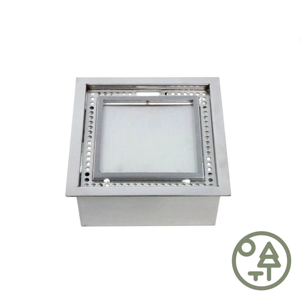 Kwadratowe palenisko zewnętrzne na bioetanol - 5 litrów ScandiFlames  | Biokominek-shop.pl | Burner bioetanolu na świeżym powietrzu