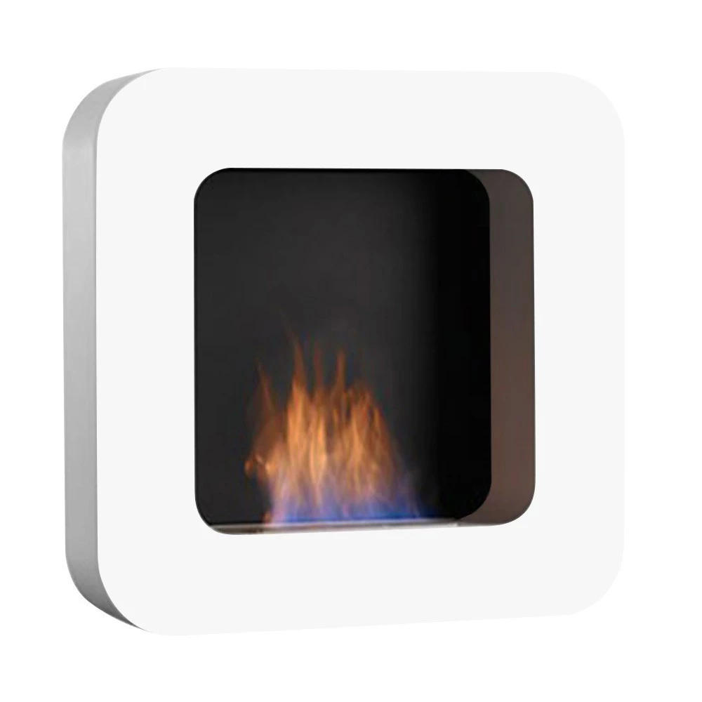 Safretti Curva BL - Biały Safretti  | Biokominek-shop.pl | Kominek na ścianie bioetanolu