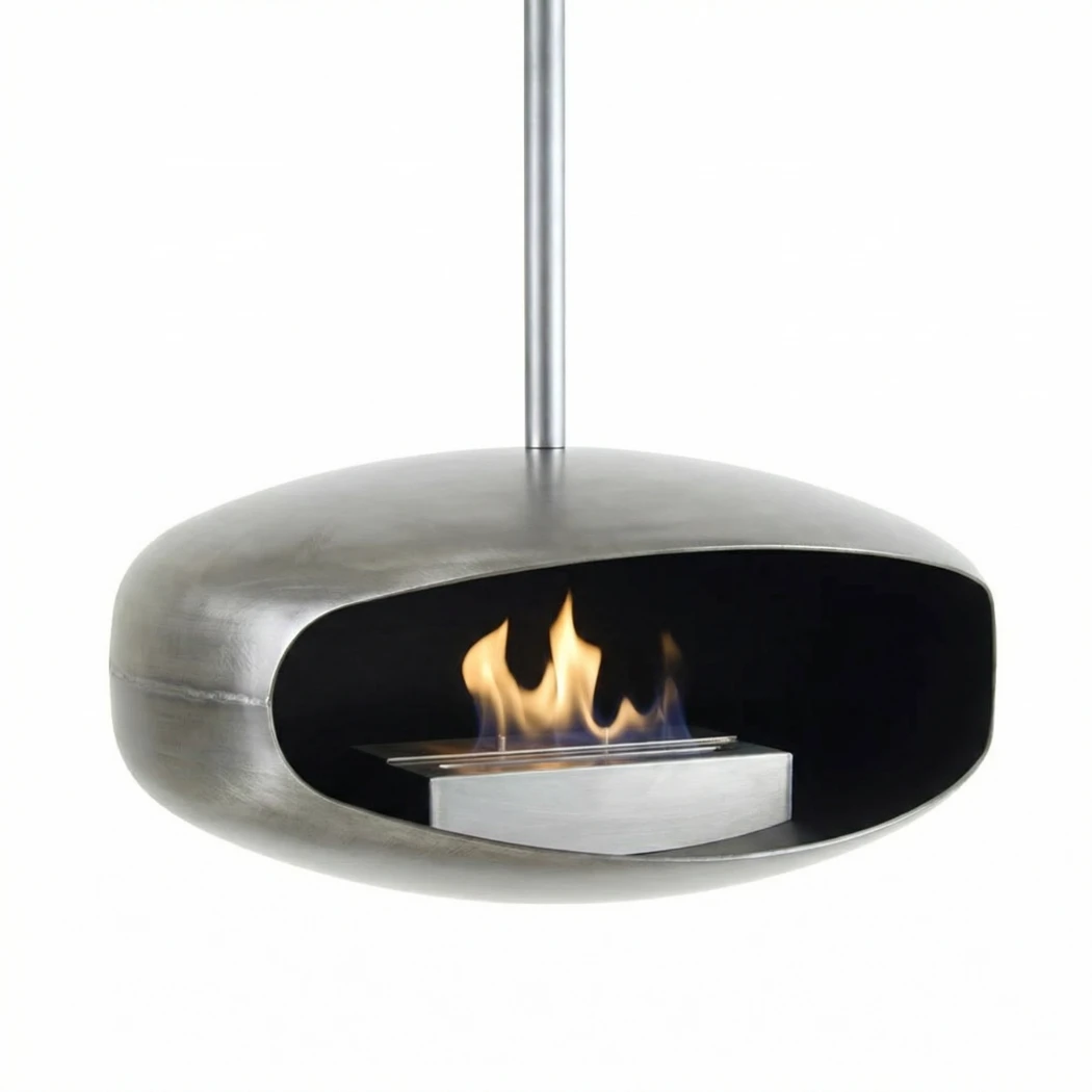 New York UFO-60, biokominek podwieszany Hein & Haugaard  | Biokominek-shop.pl | Kominek bioetanolu zamontowany na suficie
