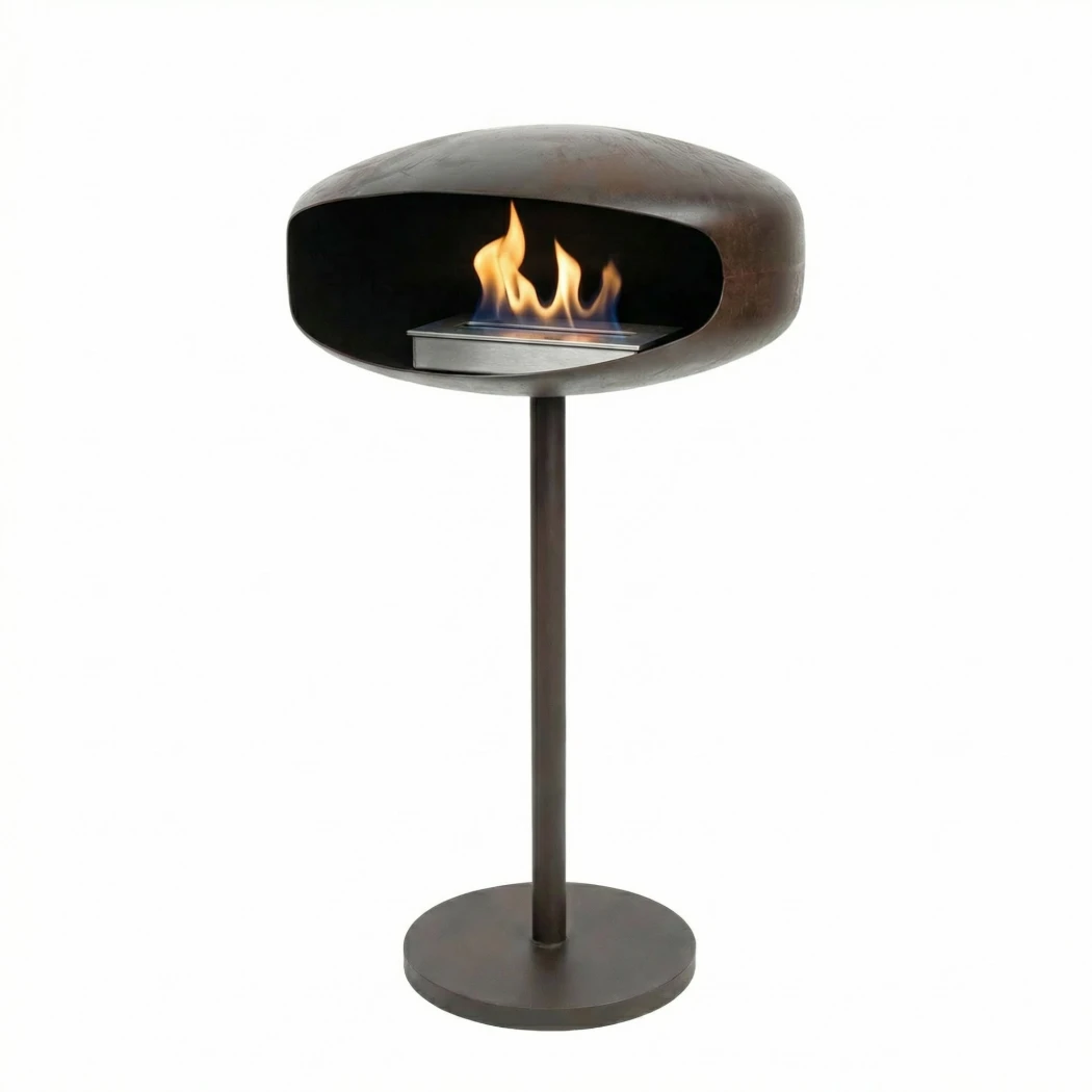 Karmelowy UFO-50, biokominek wolnostojący Hein & Haugaard  | Biokominek-shop.pl | Wolnostojący kominek bioetanolu