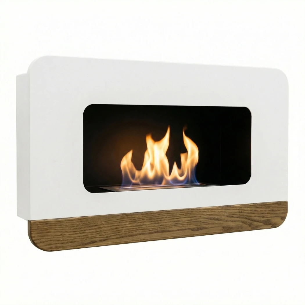 Cora Uno - Biały, biokominek ścienny Nordlys Denmark  | Biokominek-shop.pl | Kominek na ścianie bioetanolu