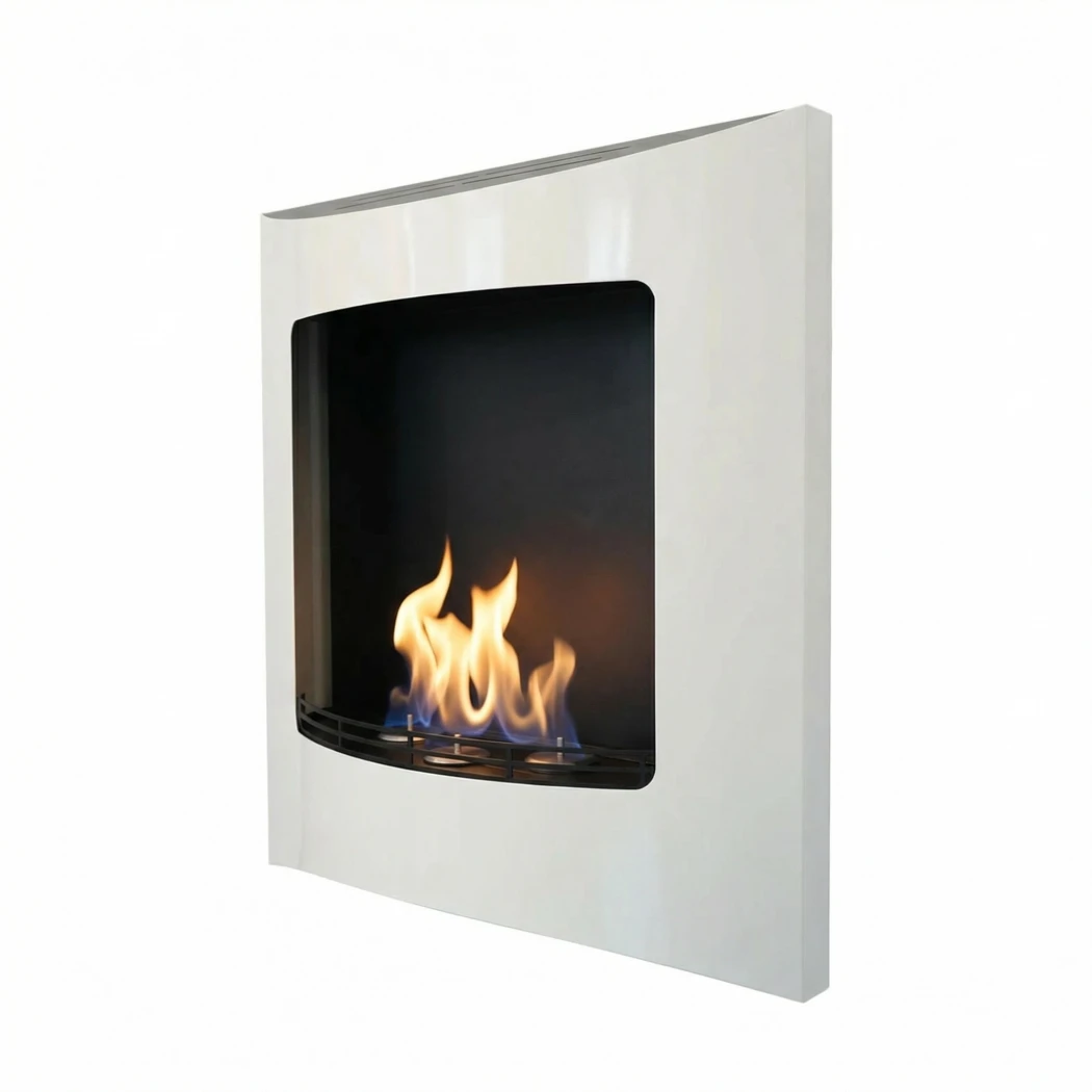 Retra Trio - Biały, biokominek ścienny Nordlys Denmark  | Biokominek-shop.pl | Kominek na ścianie bioetanolu
