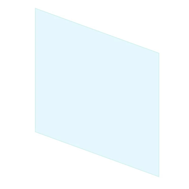 Pełne szkło końcowe o długości 400 mm  | Biokominek-shop.pl | Akcesoria do kominków Opti-myst