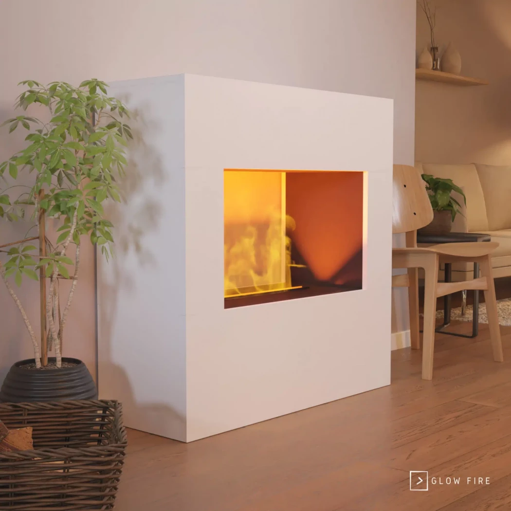 Glow Fire Goethe Kominek Elektryczny OMC 600 – Wolnostoj?cy Kominek z Par? Wodn? od Glow Fire – Realistyczny P?omie?, Bez Ciep?a, Energooszcz?dne LEDy