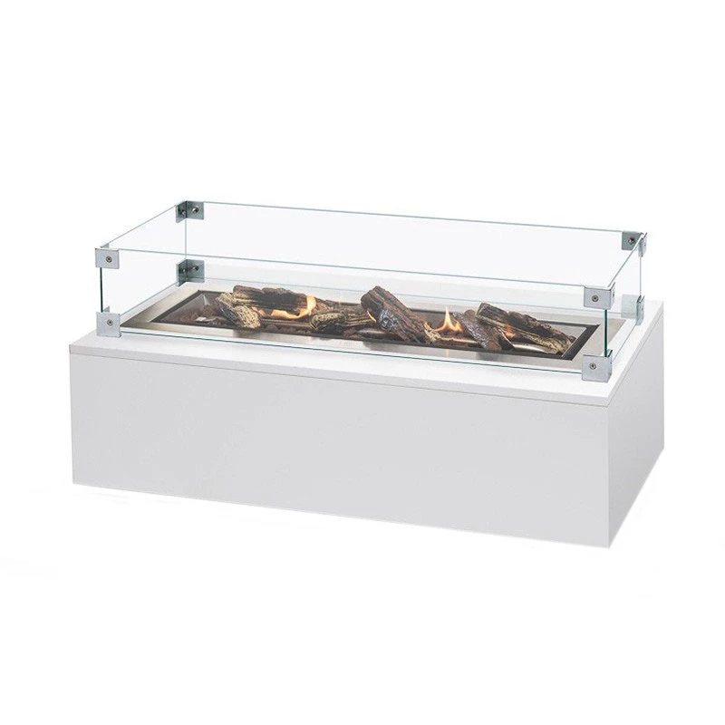 Duże prostokątne szkło bezpieczne Happy Cocooning  | Biokominek-shop.pl | Akcesoria do grzejnika gazowego