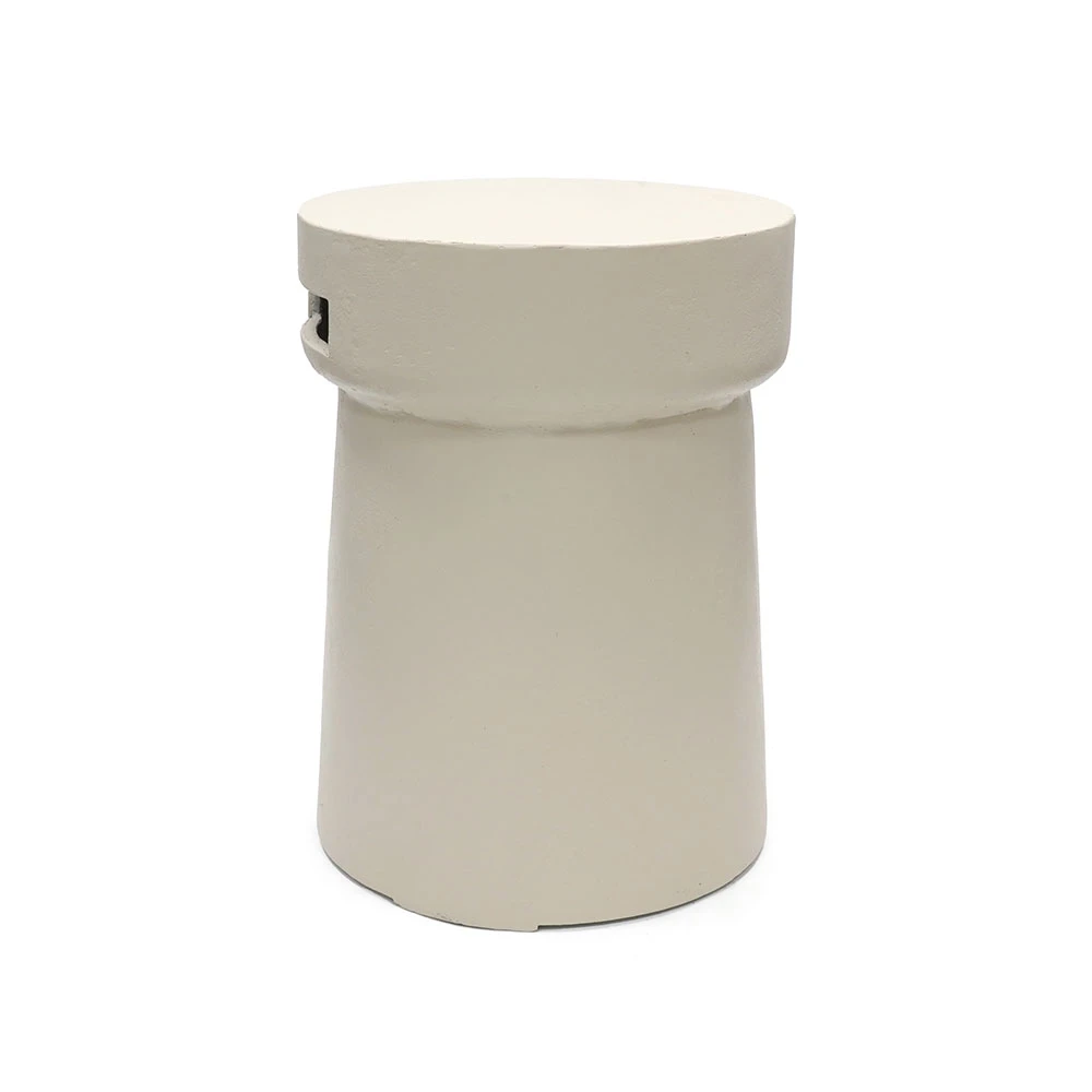 Obudowa na butl? gazow? w kolorze korkowym ostry?owym be?owym od Happy Cocooning – Kompozytowy 41cm schowek na zewn?trzny zbiornik gazu