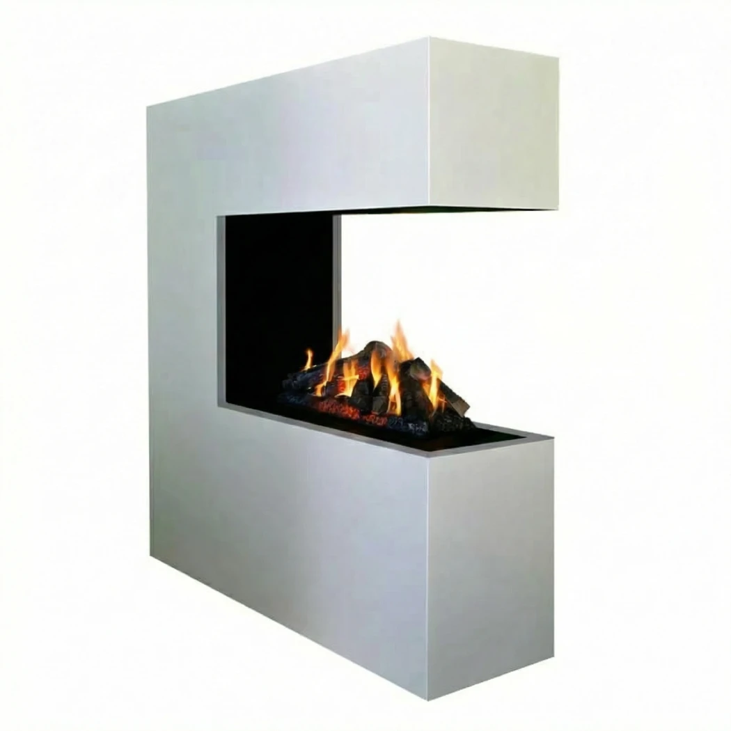 Glow Fire Schiller White - OMC 600 | Wolnostoj?cy kominek parowy - 120 cm x 120 cm x 38 cm