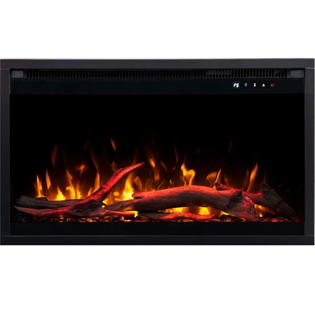 Wk?ad do kominka elektrycznego 3D Aflamo 60 cm (24") – Wbudowany, Migocz?ce Ognisko, P?omie? LED, Sterowanie przez aplikacj?, 1500 W