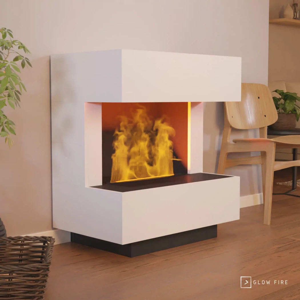Glow Fire Kleist Kominek elektryczny – Wk?ad Opti-Myst 600 – 90 cm x 50 cm x 80 cm