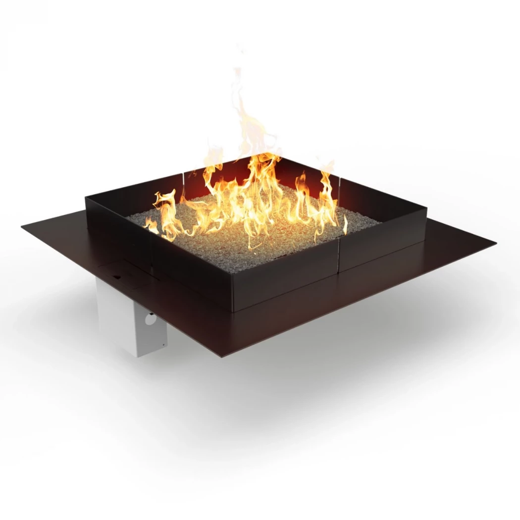 Zewn?trzny kominek gazowy - manualny palnik gazowy - ?atwa obs?uga