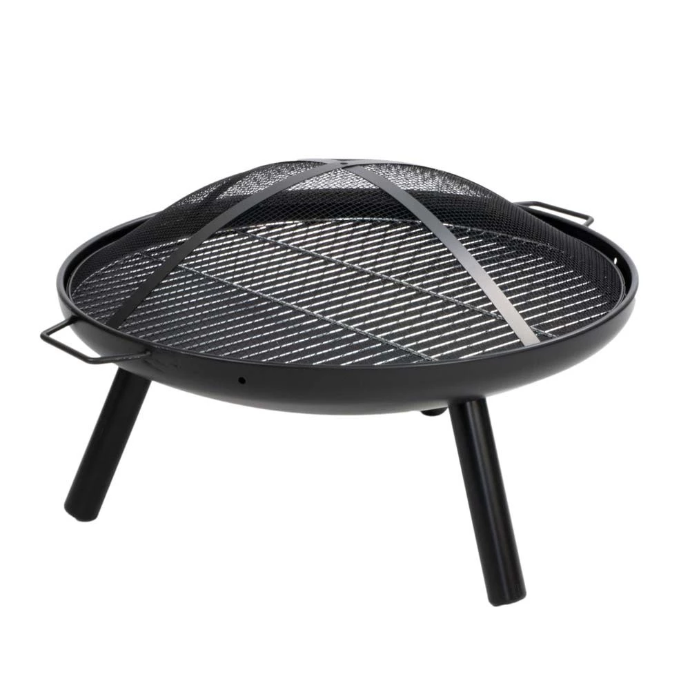 Dubai palenisko z rusztem grillowym i pokrywą z siatki | | Brazier na zewnątrz | Czarny
