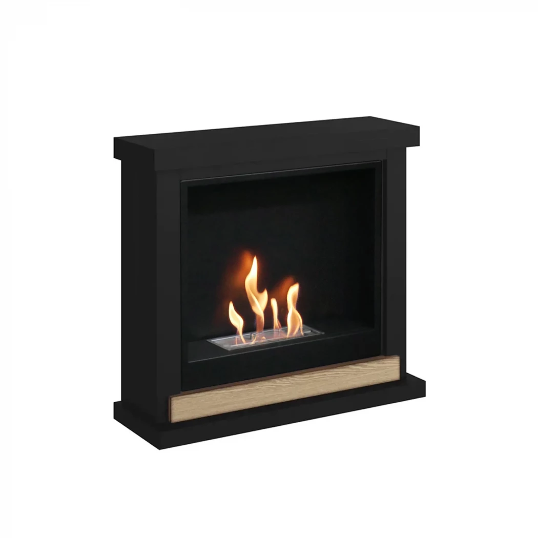 TAGU Hagen biokominek – czarna, wolnostoj?ca obudowa, moc grzewcza 3 kW