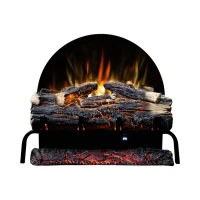 Zestaw kominkowy Spark | Wolnostojąca wstawka elektryczna | Realistyczny płomień LED i kontrola ogrzewania