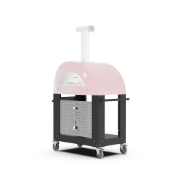 Stół do Alfa Forni Classico/Moderno 2 Pizze – stalowy i czarny