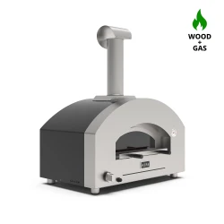 Futuro 2 Pizze Silver Black - Piekarnik do pizzy hybrydowy