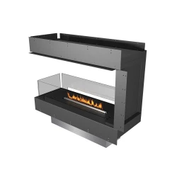 Planika Forma Room Divider biokominek do zabudowy z palnikiem Prime Fire 