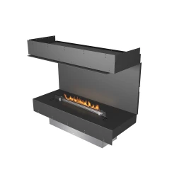 Planika Forma Trójstronny biokominek do zabudowy z palnikiem Prime Fire 