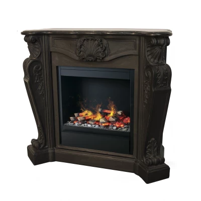 Louis Castle Stone Surround kominki opti myst Czarny Louis Castle Stone Surround kominki opti myst Czarny