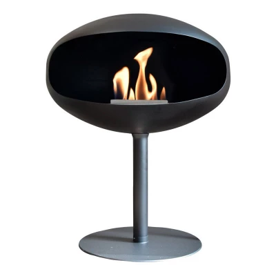 Pedestal od Cocoon Fires czarny kolor z czarną podstawą Cocoon Pedestal - czarny z czarną podstawą