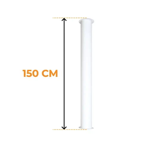 Rura montażowa ScandiFlames Toronto Biała 150 cm Rura montażowa ScandiFlames Toronto Biała 150 cm