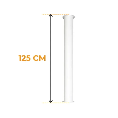 Rura montażowa ScandiFlames Toronto Biała 125 cm Rura montażowa ScandiFlames Toronto Biała 125 cm