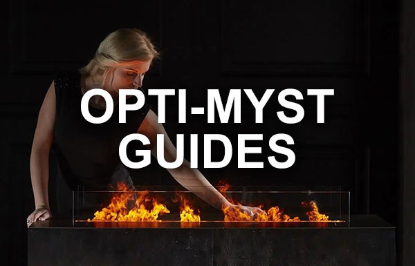 Hybrid Opti-myst fireplace guides